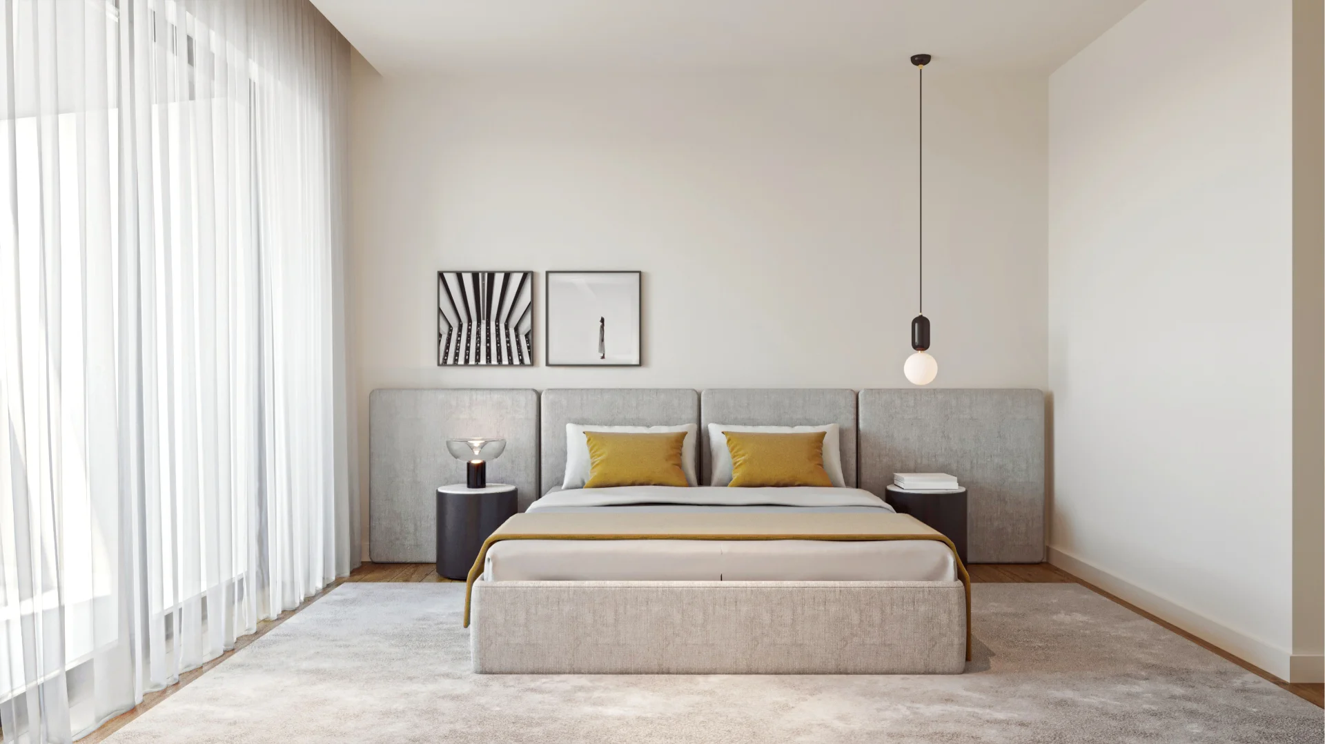 Quartos, Salas, Halls e Circulação